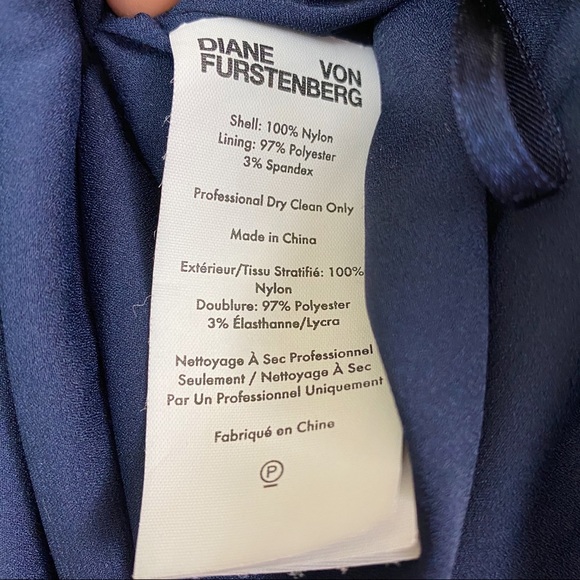 Diane Von Furstenberg Ainsley Blue Lace Dress - Picture 12 of 13